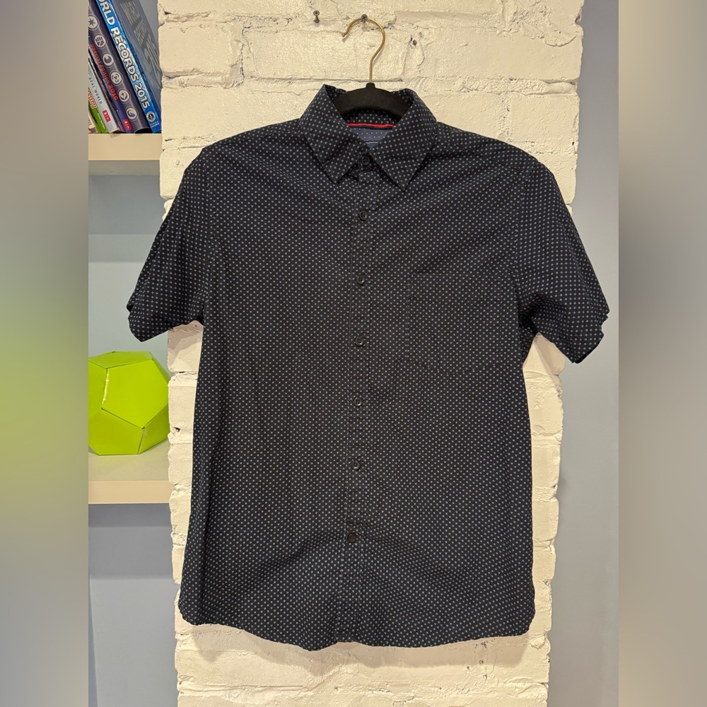 Rugby University Men's Black Patterned‎ Shirt